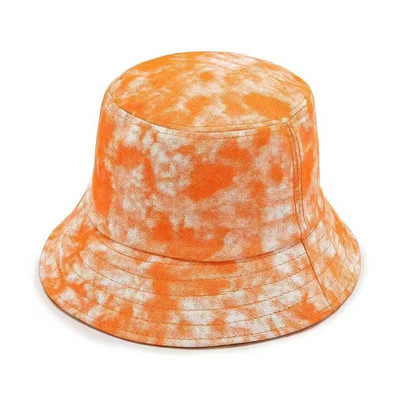 Cool žene proljeće ljeto pamučni šeširi Lady Tie Dye Outdoor šareni panamski šešir s ribarskom kapom za žene