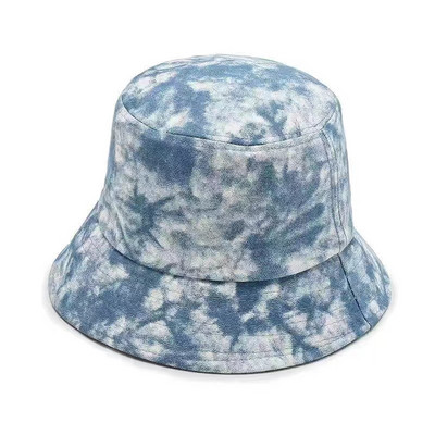 Cool žene proljeće ljeto pamučni šeširi Lady Tie Dye Outdoor šareni panamski šešir s ribarskom kapom za žene