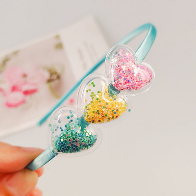 Trake za kosu za djevojčice od 3 kom. Dječje trake za glavu sa šljokicama, dječje nove ABS gumice za kosu sa zubima Dodaci za kosu