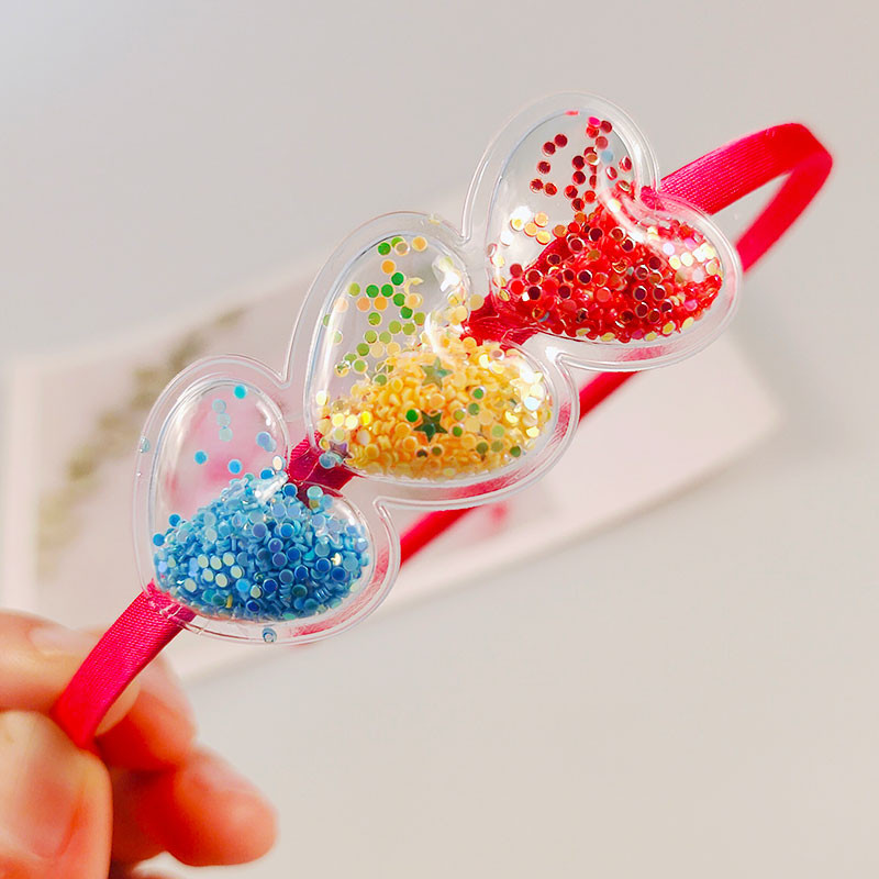 Trake za kosu za djevojčice od 3 kom. Dječje trake za glavu sa šljokicama, dječje nove ABS gumice za kosu sa zubima Dodaci za kosu