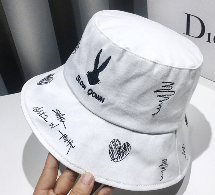 Vez Rabbit Bucket Hat Anime Moda Summer Beach Panama za Žene Muškarci Djevojke Dječaci Hip Hop Kape Pamučni Ribarski Šešir