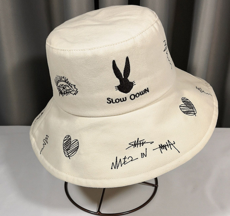 Vez Rabbit Bucket Hat Anime Moda Summer Beach Panama za Žene Muškarci Djevojke Dječaci Hip Hop Kape Pamučni Ribarski Šešir