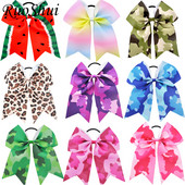 7 inča djevojke navijačice velika mašna Grosgrain vrpca elastične trake za kosu mašna za kosu djeca djeca žene dodaci za kosu