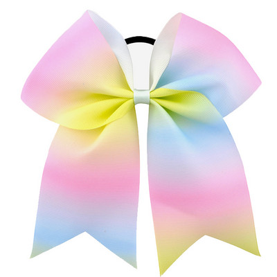 7 inča djevojke navijačice velika mašna Grosgrain vrpca elastične trake za kosu mašna za kosu djeca djeca žene dodaci za kosu