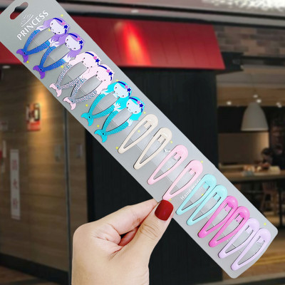 13/16 vnt./rinkinys Merginos Mielos animaciniai filmukai Gyvūnai Vaisiai Plaukų segtukai Vaikai Mieli Plaukų segtukai Vaikiški Plaukų Priedai Galvos apdangalai