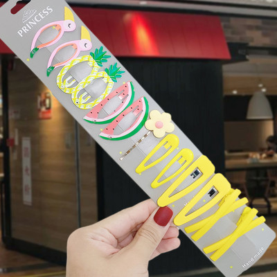 13/16 vnt./rinkinys Merginos Mielos animaciniai filmukai Gyvūnai Vaisiai Plaukų segtukai Vaikai Mieli Plaukų segtukai Vaikiški Plaukų Priedai Galvos apdangalai