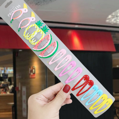 13/16 vnt./rinkinys Merginos Mielos animaciniai filmukai Gyvūnai Vaisiai Plaukų segtukai Vaikai Mieli Plaukų segtukai Vaikiški Plaukų Priedai Galvos apdangalai