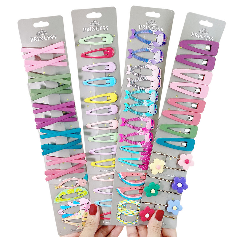 13/16 vnt./rinkinys Merginos Mielos animaciniai filmukai Gyvūnai Vaisiai Plaukų segtukai Vaikai Mieli Plaukų segtukai Vaikiški Plaukų Priedai Galvos apdangalai