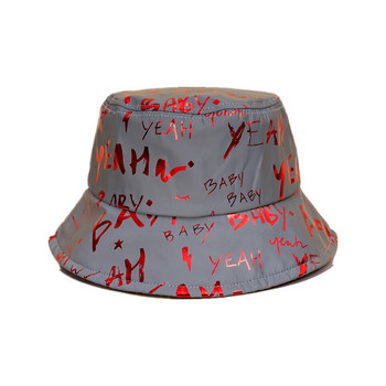 ΝΕΟ αντανακλαστικό Fisherman\'s Hat Ανδρικά Καπέλα Bucket Night Reflect Light Γυναικείες Punk Rock Hip Hop Caps Sun Fisherman Cap