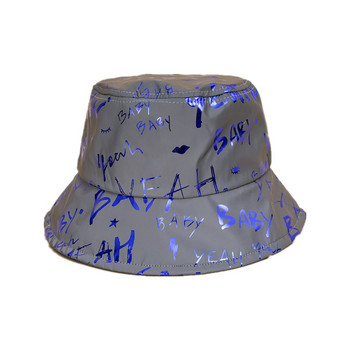 ΝΕΟ αντανακλαστικό Fisherman\'s Hat Ανδρικά Καπέλα Bucket Night Reflect Light Γυναικείες Punk Rock Hip Hop Caps Sun Fisherman Cap