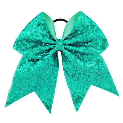 Arc pentru majorete cu paiete pentru fete de 8 inch, benzi elastice de păr din grosgrain, fundă de păr, pentru copii, copii, femei, accesorii de păr