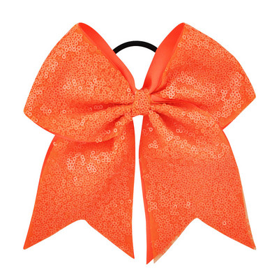 Arc pentru majorete cu paiete pentru fete de 8 inch, benzi elastice de păr din grosgrain, fundă de păr, pentru copii, copii, femei, accesorii de păr