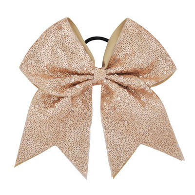 Arc pentru majorete cu paiete pentru fete de 8 inch, benzi elastice de păr din grosgrain, fundă de păr, pentru copii, copii, femei, accesorii de păr