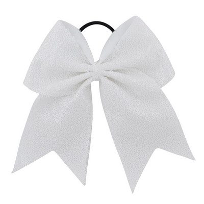 Arc pentru majorete cu paiete pentru fete de 8 inch, benzi elastice de păr din grosgrain, fundă de păr, pentru copii, copii, femei, accesorii de păr