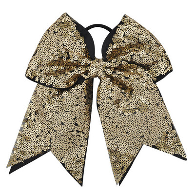 Arc pentru majorete cu paiete pentru fete de 8 inch, benzi elastice de păr din grosgrain, fundă de păr, pentru copii, copii, femei, accesorii de păr