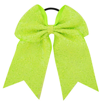 Arc pentru majorete cu paiete pentru fete de 8 inch, benzi elastice de păr din grosgrain, fundă de păr, pentru copii, copii, femei, accesorii de păr