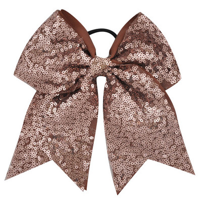 Arc pentru majorete cu paiete pentru fete de 8 inch, benzi elastice de păr din grosgrain, fundă de păr, pentru copii, copii, femei, accesorii de păr