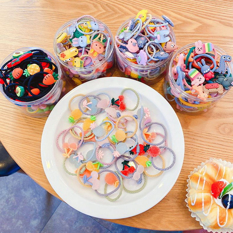 Djevojčice Slatki crtani cvjetovi Gumice za palčeve Gumice Dječje slatke gumice za kosu Dječji dodaci za kosu