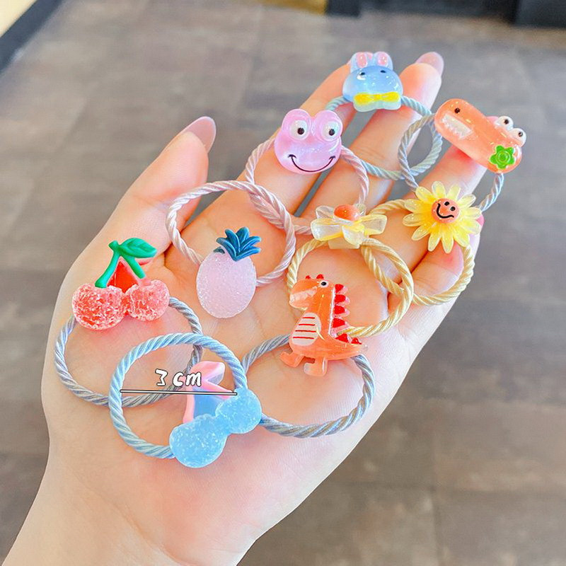 Djevojčice Slatki crtani cvjetovi Gumice za palčeve Gumice Dječje slatke gumice za kosu Dječji dodaci za kosu