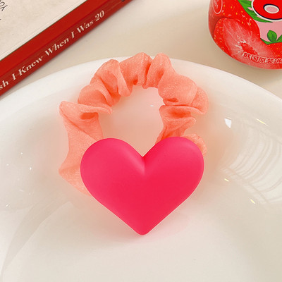 2022. Dječje slatke gume Akrilne gumene trake u obliku srca Djevojčice Lijepe slatke elastične trake za kosu Dječji dodaci za kosu