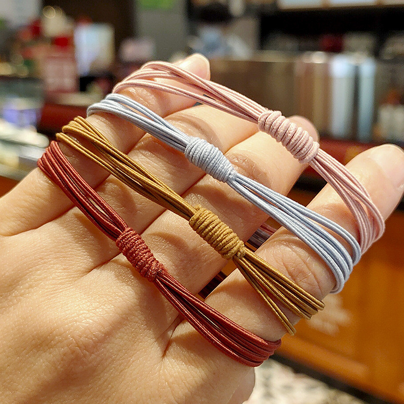 10 ks dámske elastické vlasové pásky do copu, gumičky do vlasov pre dievčatá, detské vlasové doplnky