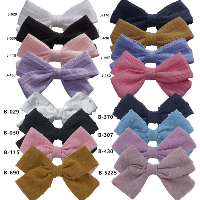 2 buc Agrafe pentru fundă din bumbac și pânză Boutique Copii mici Copii Copii Fete Agrafe de păr Fundițe Agrafe de păr Arcuri de păr Accesorii de păr