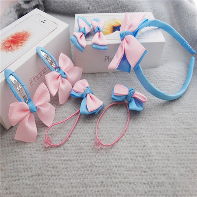 7 db/Szett Elasztikus Hajpánt Gyerek Aranyos Hajtűk Gyerek Virágok Hajkapcsok Lányok Fejfedők Hercegnős Fejdísz Haj Kiegészítők