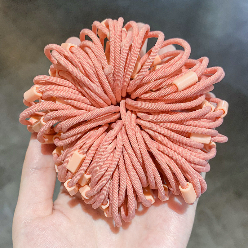 Otprilike 3 cm 100 komada DIY dodaci za kosu Ukrasi Djevojčice Djece Žene Elastična gumica za kosu Uže za vezivanje Prsten Pokrivala za glavu Škrucke