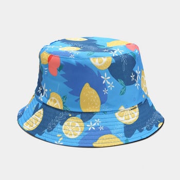 2022 Flower print Γυναικείο καπέλο με κουβά Lady Panama Caps Fashion Γυναικεία επάνω καπέλα λεκάνης Fisherman Hat Girls