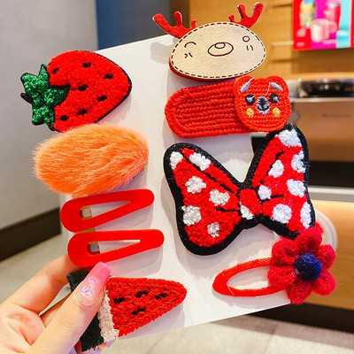 8/10PC/Set Nove modne kopče za kosu za lijepe djevojke, kopče za kosu, slatki crtani uzorak, dječje BB ukosnice, dodaci za kosu, ukrasi, odijelo