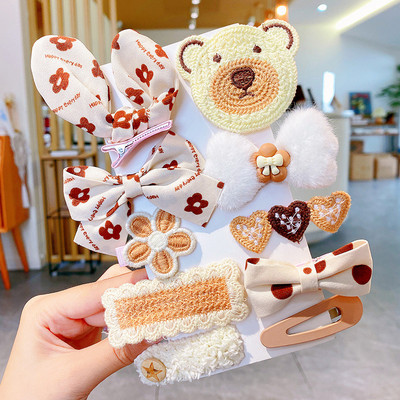 8/10PC/Set Nove modne kopče za kosu za lijepe djevojke, kopče za kosu, slatki crtani uzorak, dječje BB ukosnice, dodaci za kosu, ukrasi, odijelo