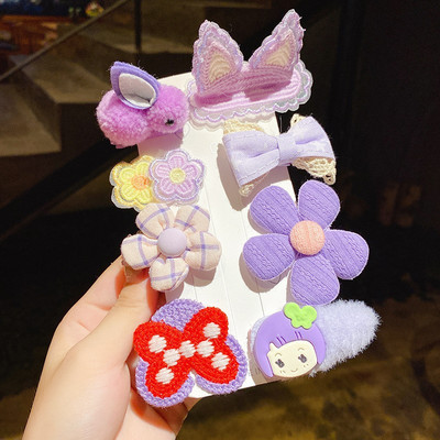 8/10PC/Set Nove modne kopče za kosu za lijepe djevojke, kopče za kosu, slatki crtani uzorak, dječje BB ukosnice, dodaci za kosu, ukrasi, odijelo