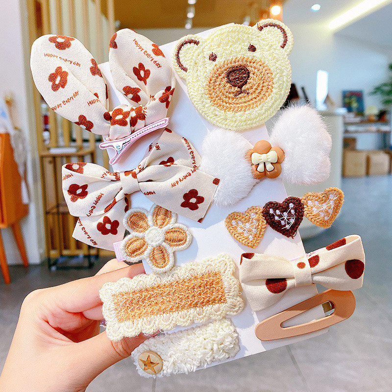 8/10PC/Set Nove modne kopče za kosu za lijepe djevojke, kopče za kosu, slatki crtani uzorak, dječje BB ukosnice, dodaci za kosu, ukrasi, odijelo