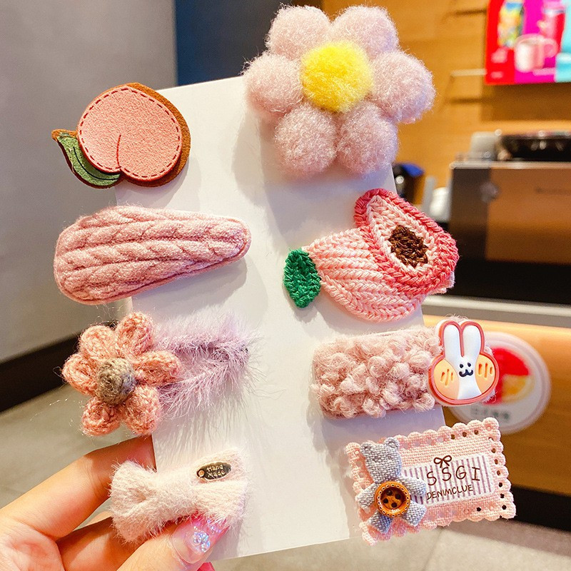 8/10PC/Set Nove modne kopče za kosu za lijepe djevojke, kopče za kosu, slatki crtani uzorak, dječje BB ukosnice, dodaci za kosu, ukrasi, odijelo