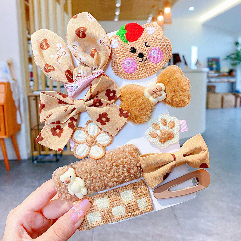 8/10PC/Set Nove modne kopče za kosu za lijepe djevojke, kopče za kosu, slatki crtani uzorak, dječje BB ukosnice, dodaci za kosu, ukrasi, odijelo