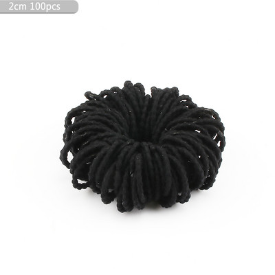 100 vnt/Lot Girl Maža guminė juostelė sustorėjusi plaukų žiedas spiralinė elastinė plaukų virvė Korėjietiška nykščio žiedo galvutės virvelė Vaikų plaukų aksesuarai