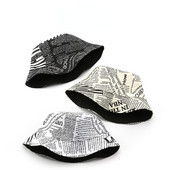 Naujos moteriškos kepuraitės laikraščio dizaino medvilninis dangtelis moterims lauko kepuraitė nuo saulės, moteriška Panamos kepurė