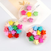 100 buc. Mini gheare de păr colorate, coroană de flori drăguță, ac de păr cu stea, cleme de păr cu ridicata pentru copii, accesorii pentru păr pentru copii, cadouri