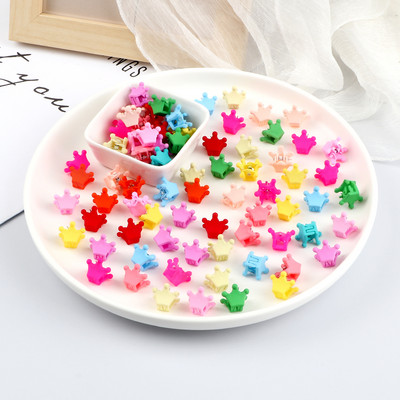 100 buc. Mini gheare de păr colorate, coroană de flori drăguță, ac de păr cu stea, cleme de păr cu ridicata pentru copii, accesorii pentru păr pentru copii, cadouri