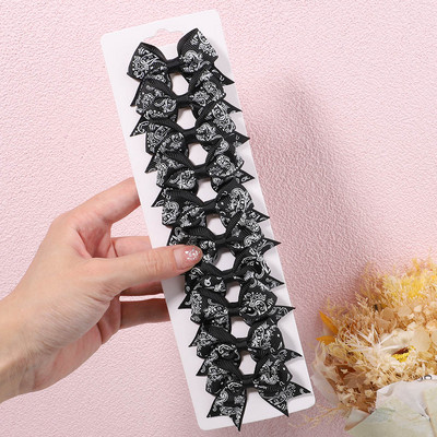 10Pcs/Set 2.5'' Leopard mašne Kose za kosu za djecu Djevojčice Boutique ukosnice s ukosnicama Pokrivala za glavu Dodaci za kosu s prugastim printom