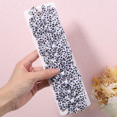 10Pcs/Set 2.5'' Leopard mašne Kose za kosu za djecu Djevojčice Boutique ukosnice s ukosnicama Pokrivala za glavu Dodaci za kosu s prugastim printom