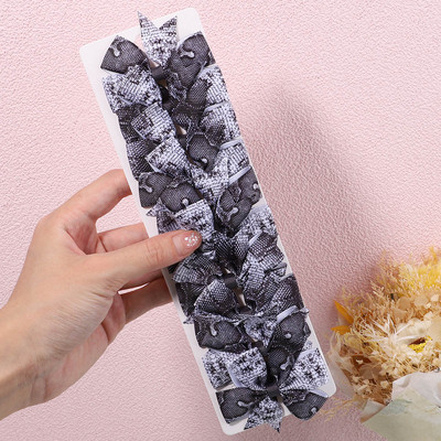 10Pcs/Set 2.5'' Leopard mašne Kose za kosu za djecu Djevojčice Boutique ukosnice s ukosnicama Pokrivala za glavu Dodaci za kosu s prugastim printom