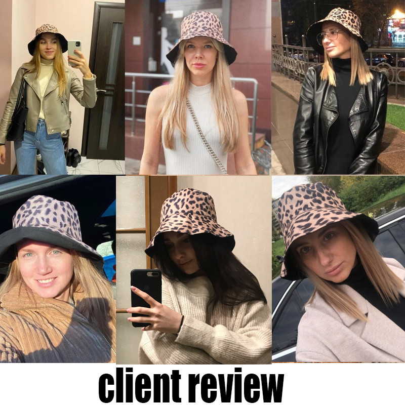 Modni šešir s leopard printom Ženska panama šešir s velikim šiltom Ljetna korejska kapa za pecanje na plaži Chapeau bob femme