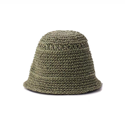 New Fashion Lady Paie Pălărie Femei Vară Parasolară Capac de soare Panama Boater Floppy Bucket Cap Femeie Femeie Pălărie de paie Plajă