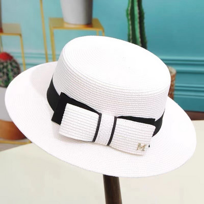 Nyári női sapkák divatos strandkalap lapos karimájú női alkalmi panama kalap Lady klasszikus Gorros visor szalmakalap női Fedora