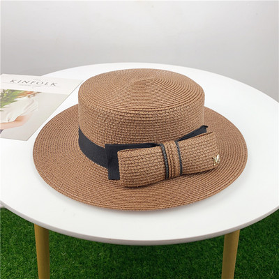 Nyári női sapkák divatos strandkalap lapos karimájú női alkalmi panama kalap Lady klasszikus Gorros visor szalmakalap női Fedora
