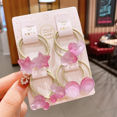 8Gb Princese Jauka Gumijas Josla Galvassegas Akrila Vienkārša Zvaigzne Matu Virve Zirgaste Matu Gredzens Krāsa Mikija Galvas Virve Matu Aksesuāri