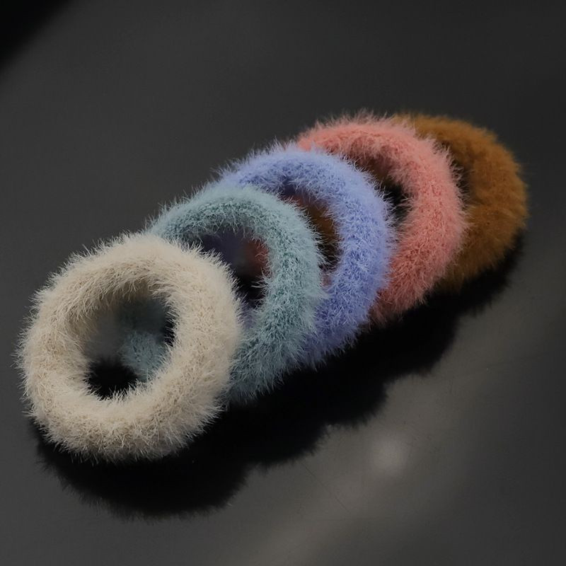 5 kom Zimske gumice za kosu Elastične gumice za kosu od umjetnog krzna Trake za kosu za konjski rep Dodaci za kosu za djevojčice