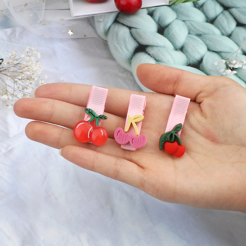 10kom/set Nova djevojka Slatka crtana ukosnica Voće Jagoda Avokado Banana Ukosnice Prekrasna ružičasta mini kopča za kosu Poklon za djecu Žene