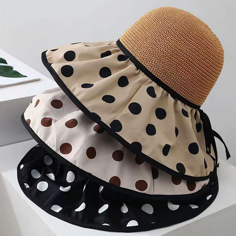 Šešir s kantom protiv UV zračenja Ženski šešir sa širokim obodom za plažu Šešir za sunčanje Traka za sunčanje Ljetni panamski šešir za zaštitu od sunca Vanjski sklopivi prijenosni ribarski šešir